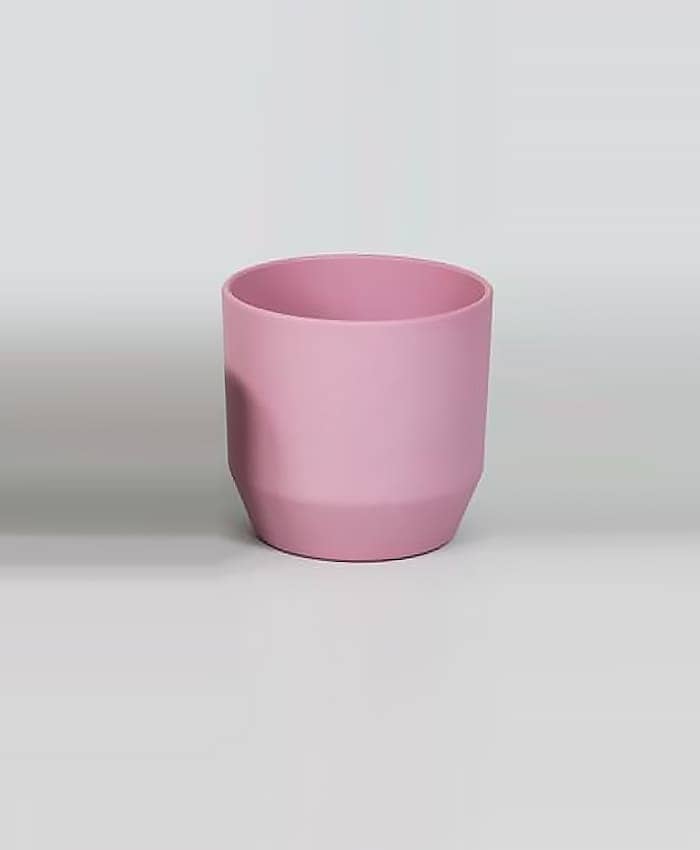 Immagine e commerce Portavaso orchidea in ceramica con base stretta diametro 13 alto 13 cm-Rosa