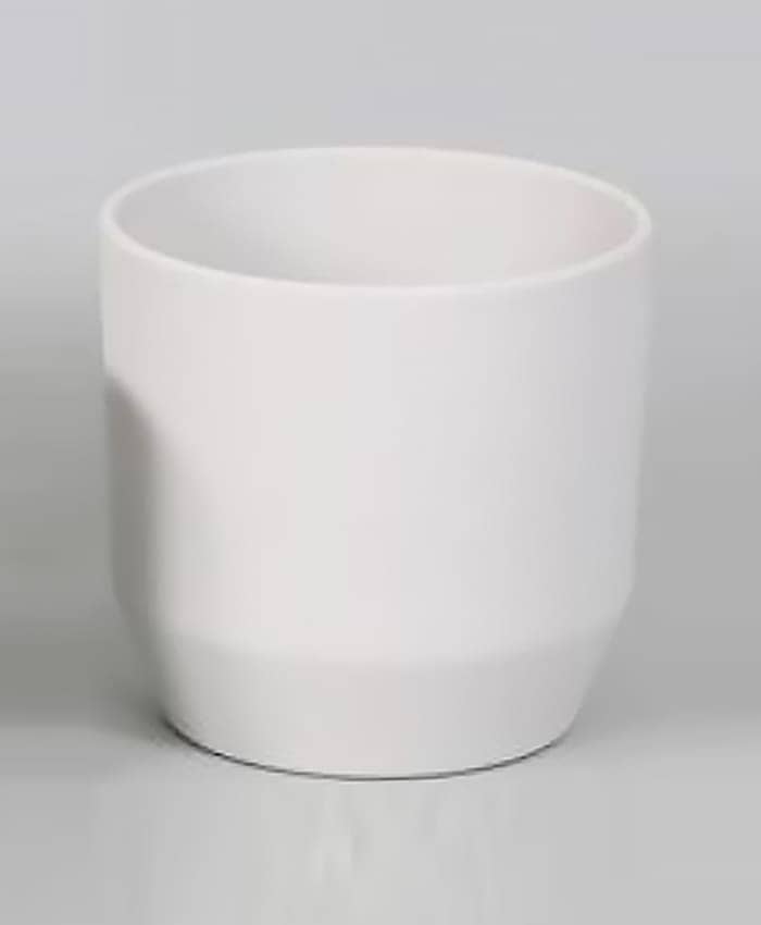Immagine e commerce Portavaso in ceramica con base stretta diametro 27 alto 25 cm-Bianco