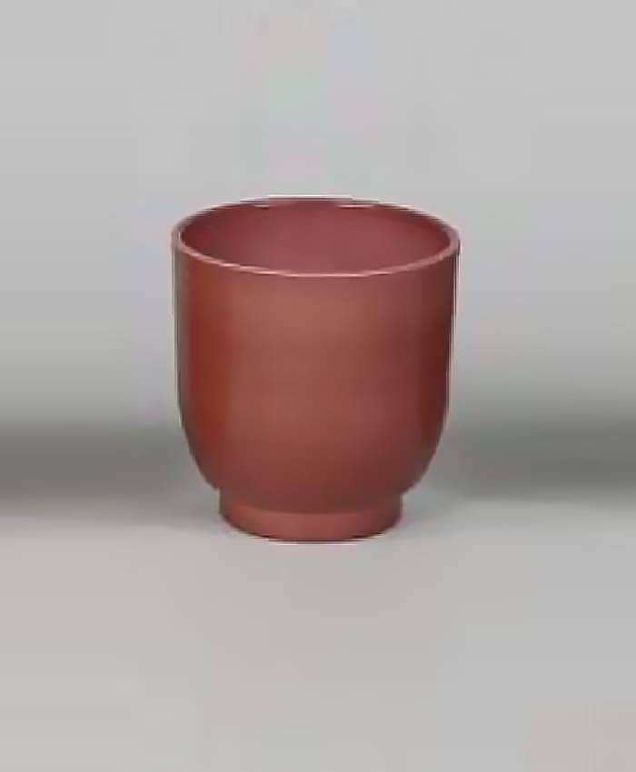 Immagine e commerce Porta vaso in ceramica per orchidea con piedino-Bordò