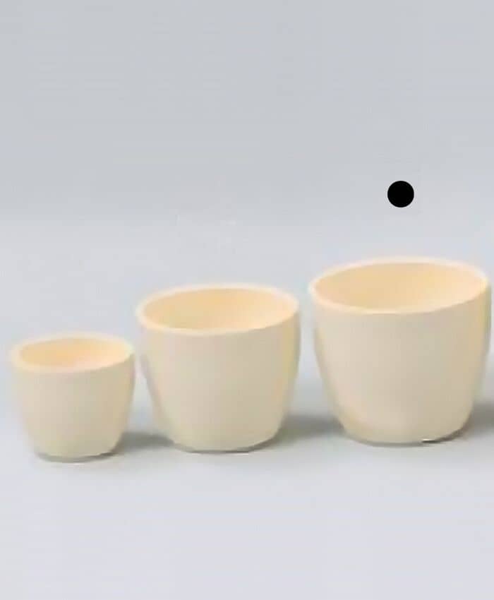 Immagine e commerce Porta vaso bombato in ceramica per piante diametro 14 cm-Avorio Opaco