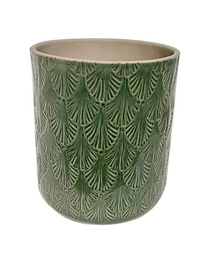 Immagine e commerce Portavaso Orchidea Ceramica Profondo decorazione Ginko- colore verde