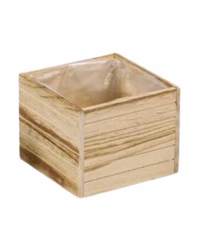 Immagine-e-commerce-Cassetta quadrata in legno naturale per piante vaso diametro cm 16