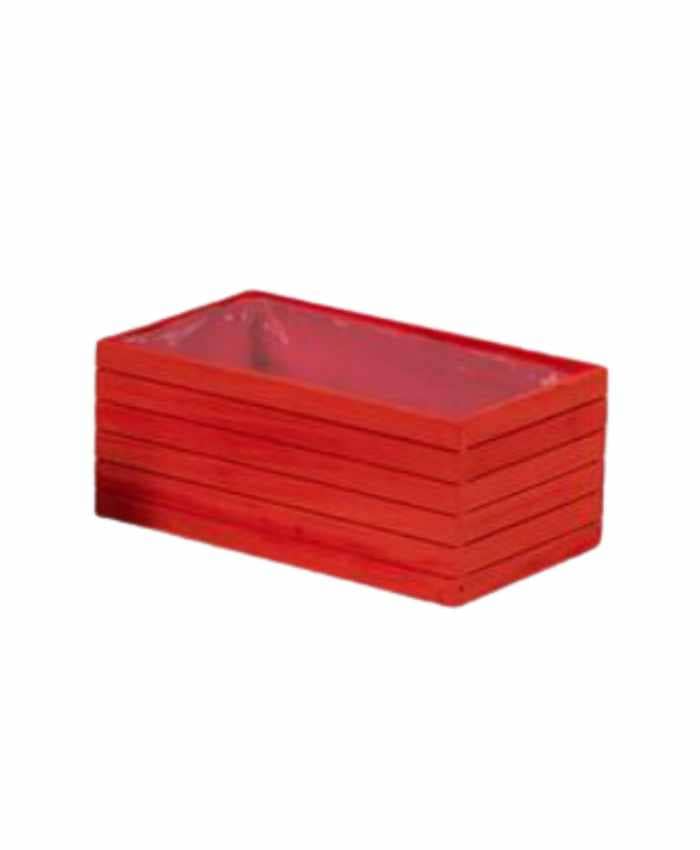 Immagine-e-commerce-Cassetta rettangolare in legno rosso per 2 piante vaso diametro cm 14