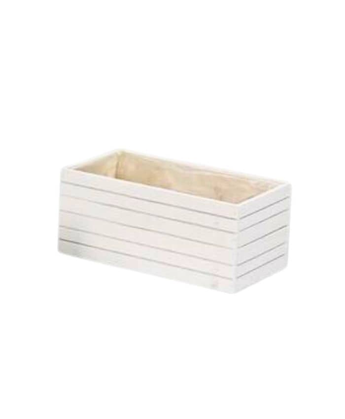 Immagine-e-commerce-Cassetta rettangolare in legno bianco per 2 piante vaso diametro cm 12