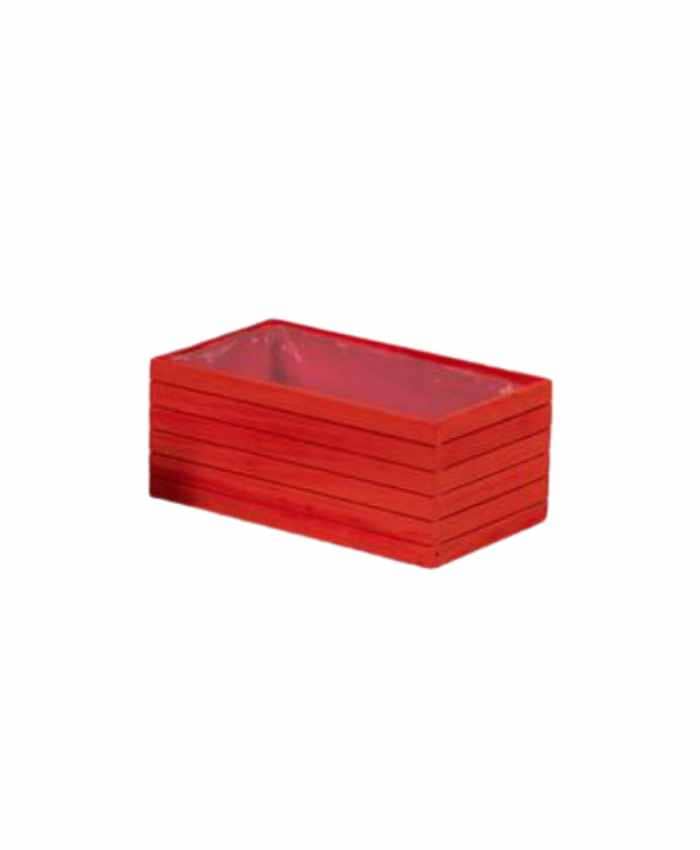 Immagine-e-commerce-Cassetta rettangolare in legno rosso per 2 piante vaso diametro cm 10