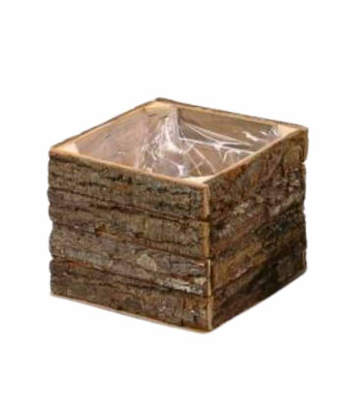Immagine-e-commerce-Cassetta grigia quadrata in legno bassa31X31 H 12 CM