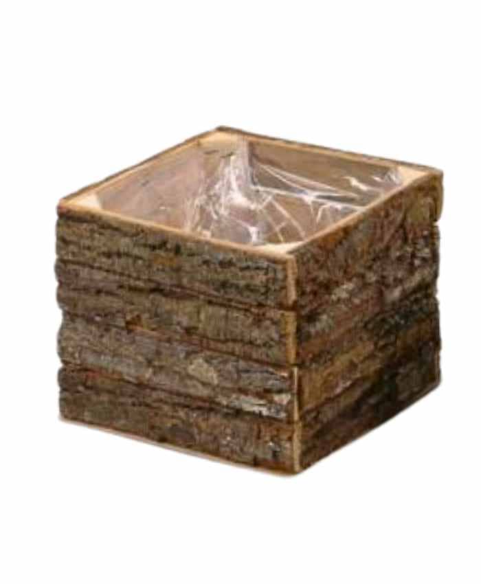 Immagine-e-commerce-Cassetta grigia quadrata in legno bassa 27X27 H 11 CM