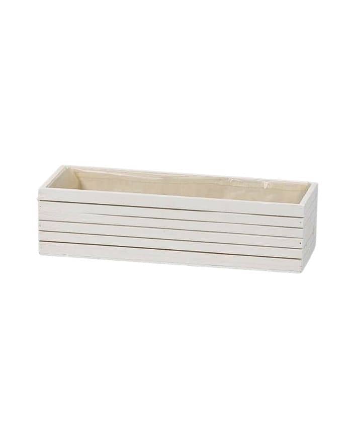 Immagine-e-commerce-Cassetta rettangolare in legno bianco per 3 piante vaso diametro cm 12