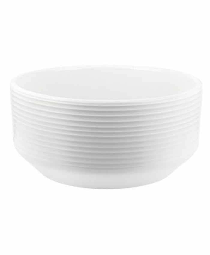 Immagine e commerce Ciotola in ceramica Tonda con decoro righe diametro 30 cm Bianca