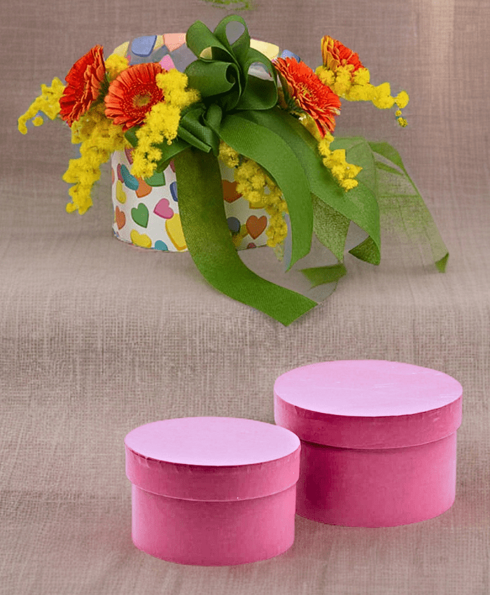 Flowerbox Creflo con mimosa