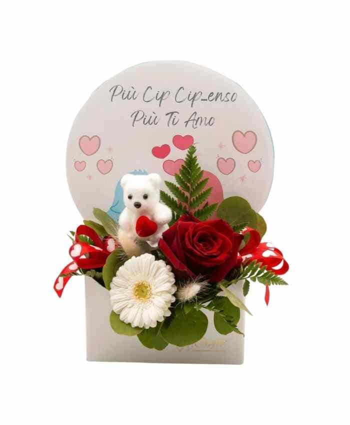 Pacchetto Emoji-Dedica Love Flower Box con Sticker assortiti in 3 misure - immagine 9