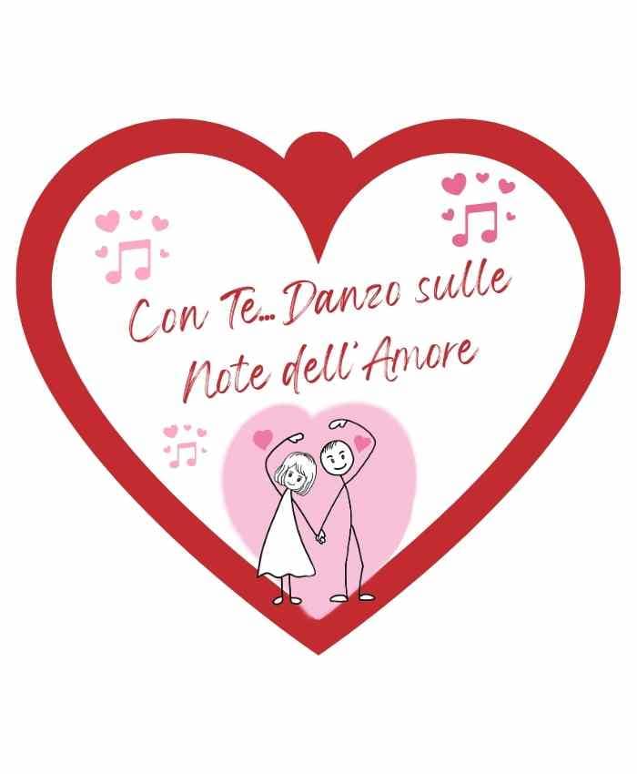 Cuoricino in forex con dedica romantica CON TE DANZO cm 10 h9 by Veropensiero