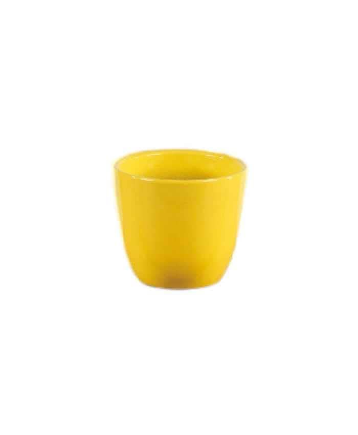 Immagine e commerce Portavaso in ceramica per piante vaso 6 diametro 7 alto 6 cm-Giallo