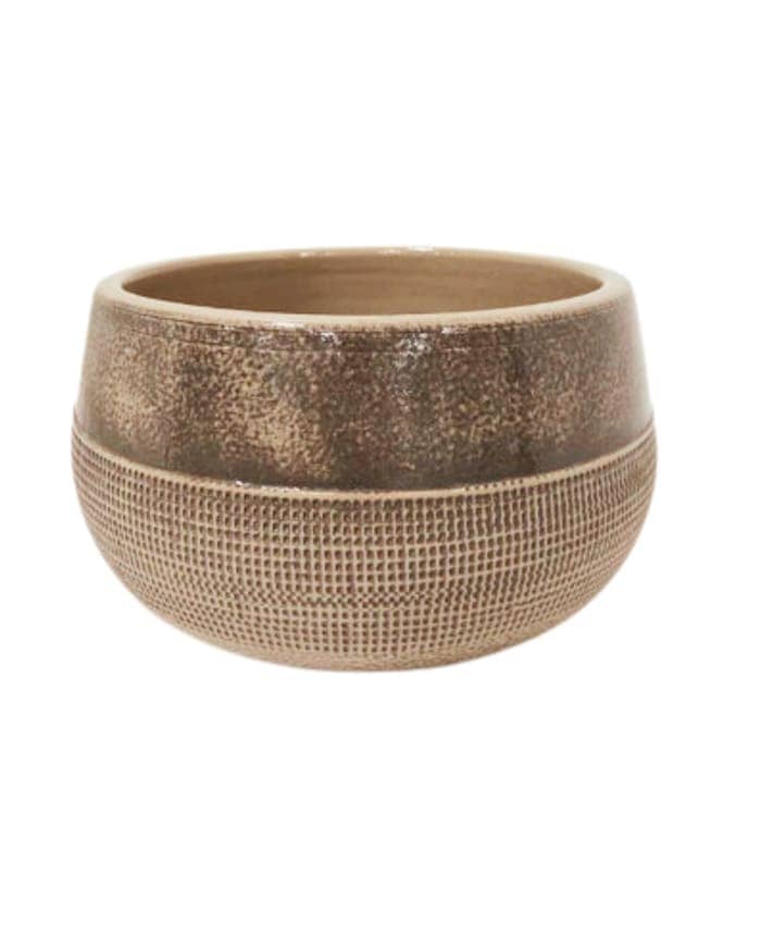 Immagine e commerce Ciotola ceramica grigio profilo ovale liscio zigrinato cm 23 h11