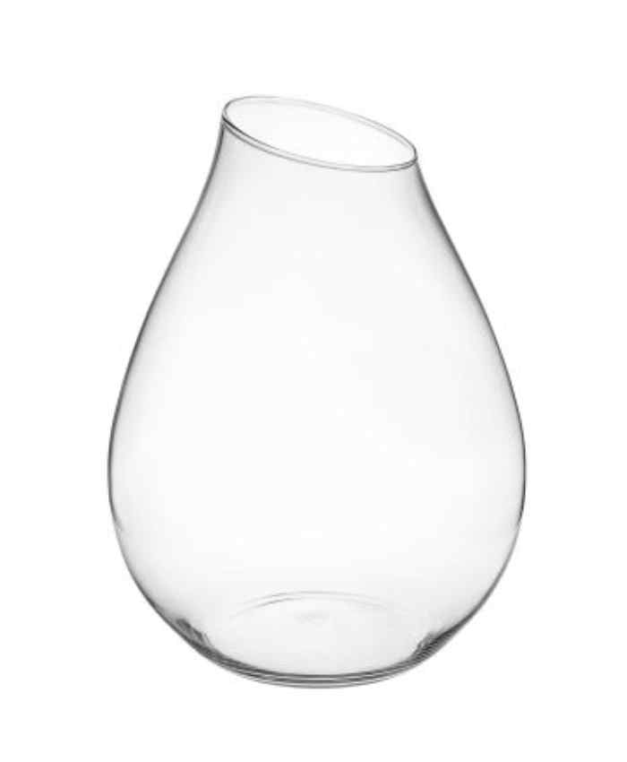 Vaso-vetro-riciclato-froma-goccia-cm-26-(bocca-11)-h36-cm