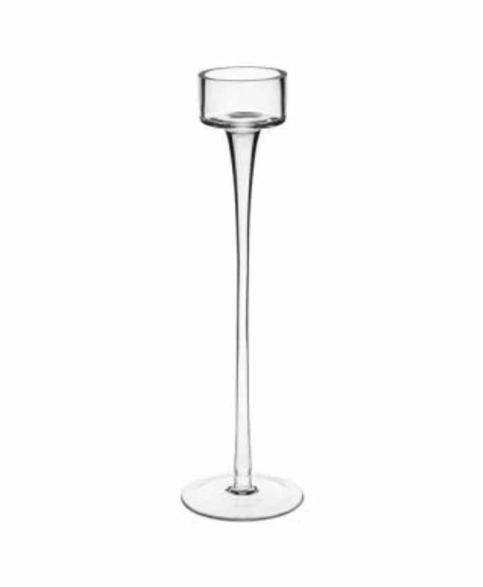 Immagine e commerce Porta tea light in vetro per allestimenti diametro 7 alto 26 cm