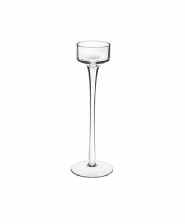 Immagine e commerce Porta tea light in vetro per allestimenti diametro 7 alto 20 cm