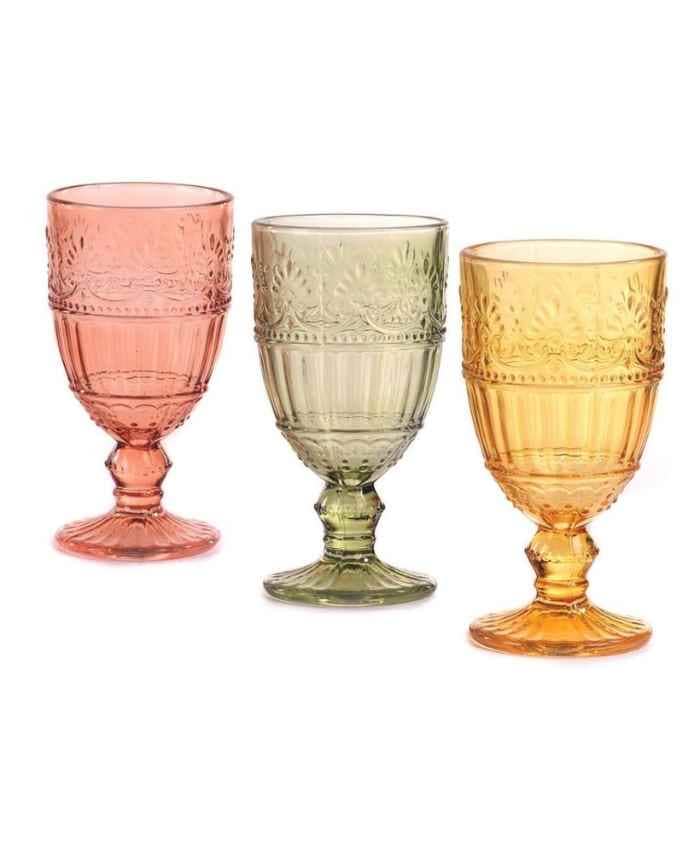 Immagine e commerce Bicchiere Calice Vino per allestimenti diametro 7 alto 15 cm - 3 Mix Color