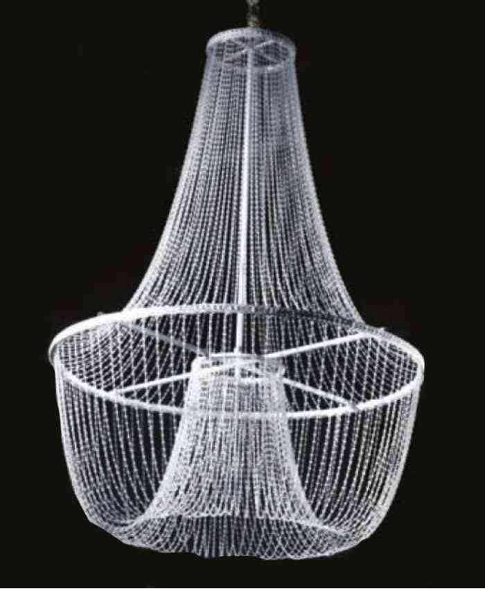 Immagine e commerce Decorazione da appendere con perle in Plexiglass per allestimenti alta 190 cm