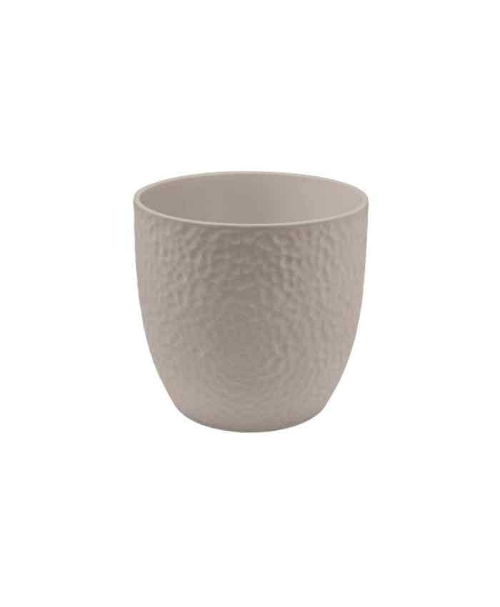 Immagine e commerce Portavaso da interno in ceramica lavorata per piante vaso 10 cm Tortora