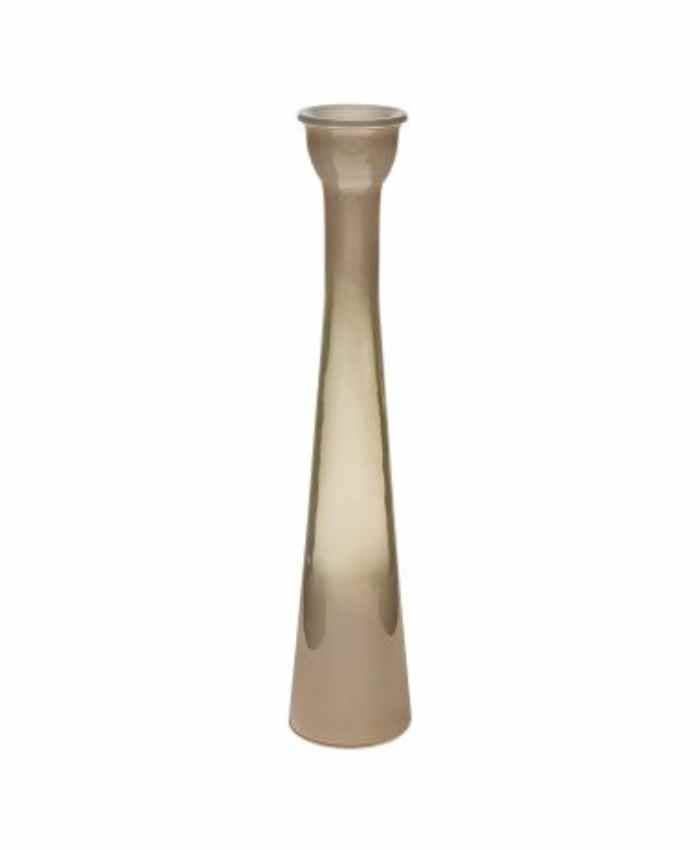 Immagine-e-commerce-Vaso di vetro alto monofiore Fumè diametro 8 alto 40 cm