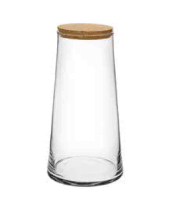 Immagine e commerce Vaso in vetro conico diametro 16 (bocca 11) alto 30 cm con tappo sughero