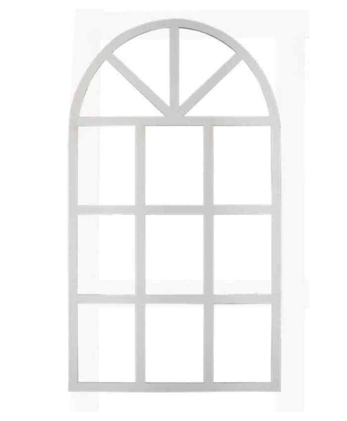 Immagine e commerce Supporto per Tableau forma finestra in MDF bianco cm 58x104 h1