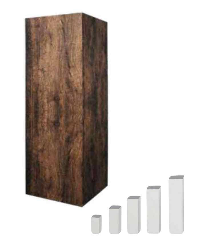 Immagine e commerce Colonna quadra in legno scuro MDF cm 31x31 h100