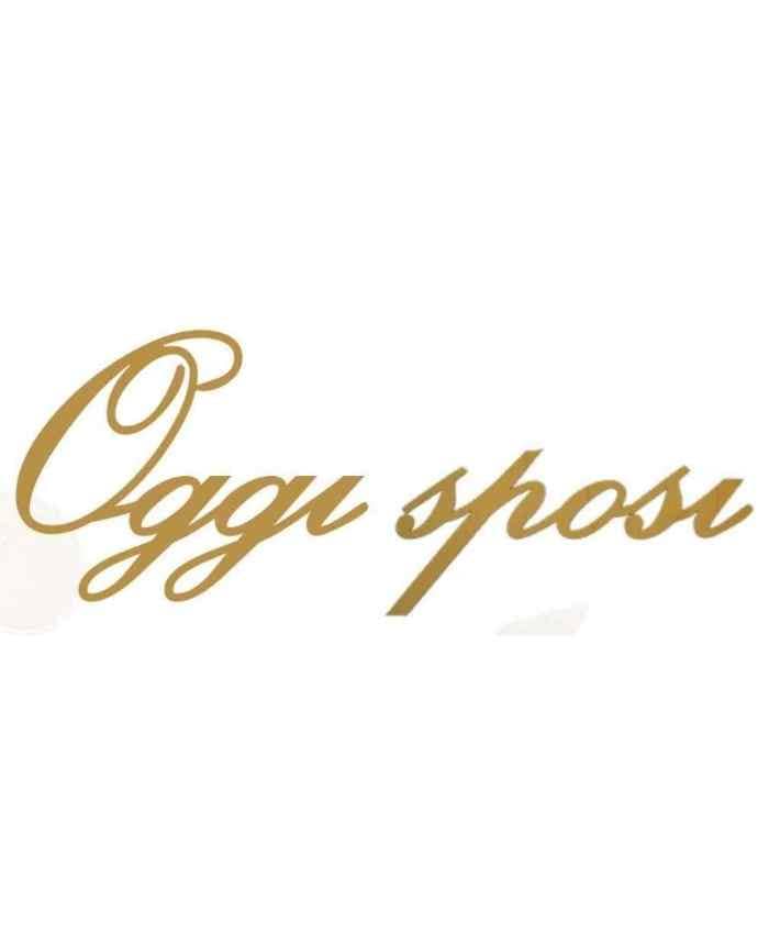 Immagine e commerce Maxi scritta oro OGGI SPOSI cm 70X1 h30