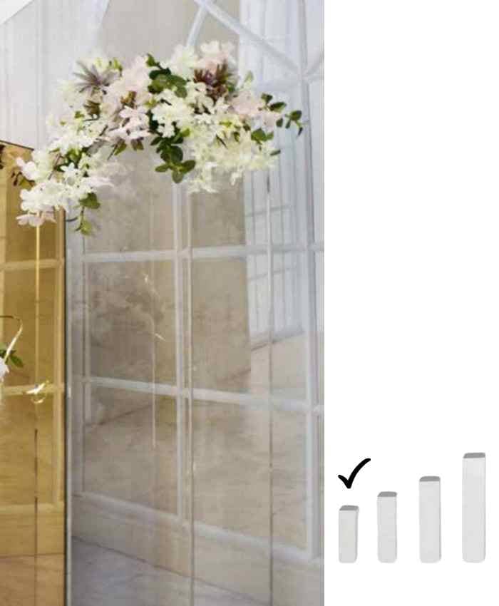 Immagine e commerce Colonna quadra in plexiglass trasparente cm 26x26 h80