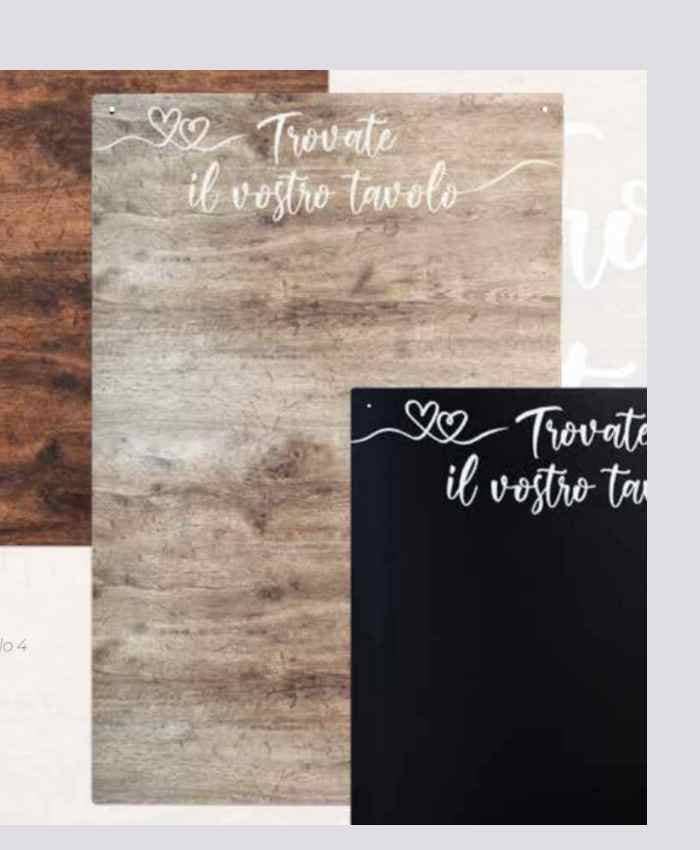 Immagine e commerce Supporto per tableau rettangolare con stampa in legno chiaro cm 60x90 h1