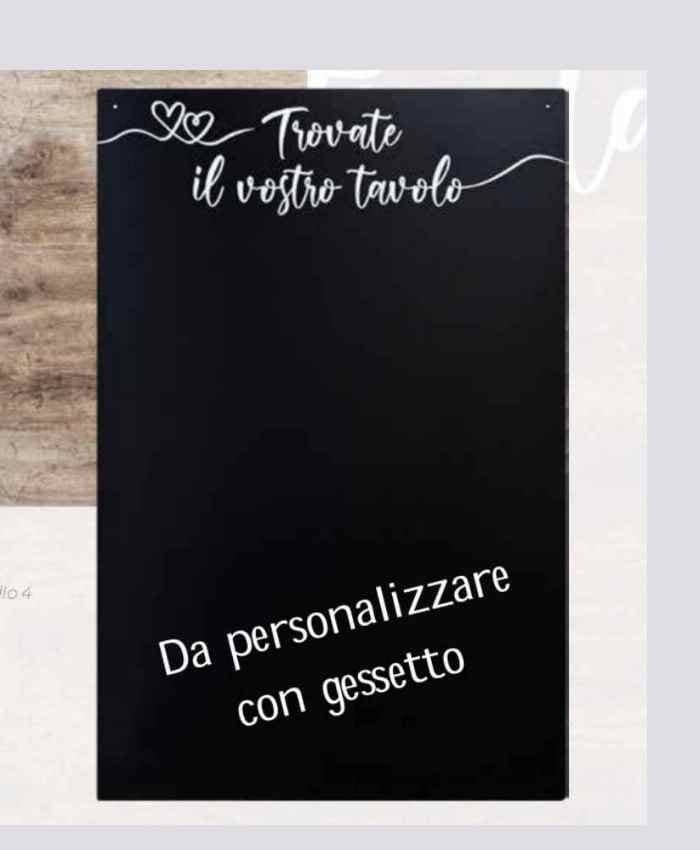 Immagine e commerce Supporto per tableau rettangolare effetto lavagna personalizzabile cm 60x90 h1
