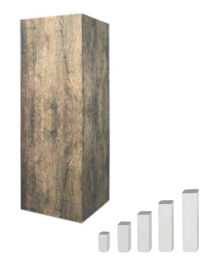 Immagine e commerce Colonna quadra in legno chiaro MDF cm 39x39 h150