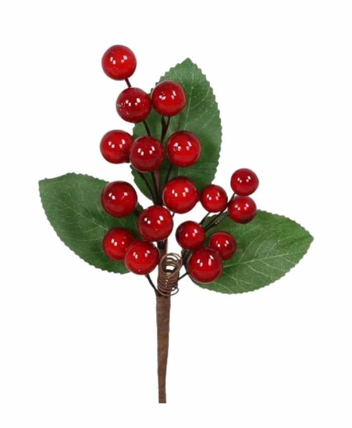 Immagine-e-commerce-Pick natale Chiudi Pacco Bacche Rosse e foglie cm 9x3 h 19