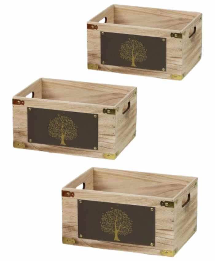 Cesti-confezione-Natale-set-3-cassette-legno-Naturale-decoro-ALBERO-DELLA-VITA-cm-Gr-40x30-h-16-Md-3