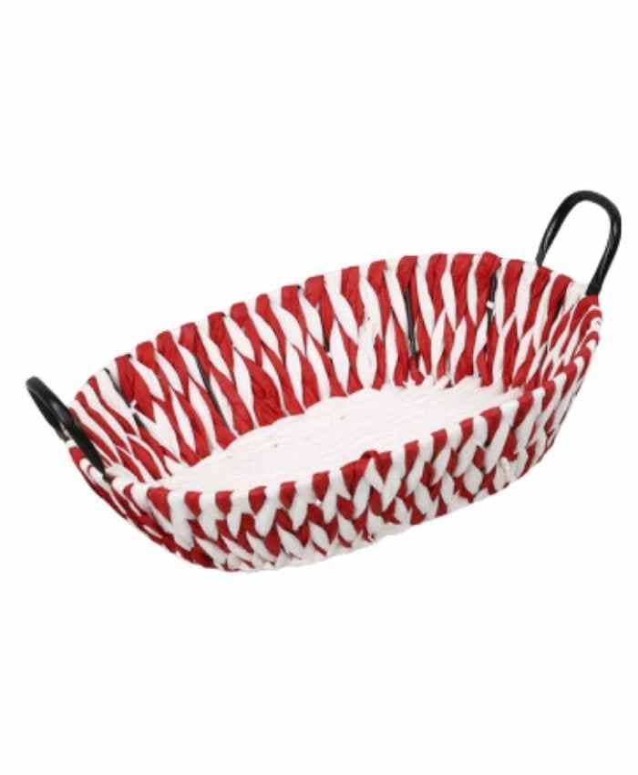 Immagine e commerce Cesto confezionamento bicolore ovale con manici cm 48x37 h 16