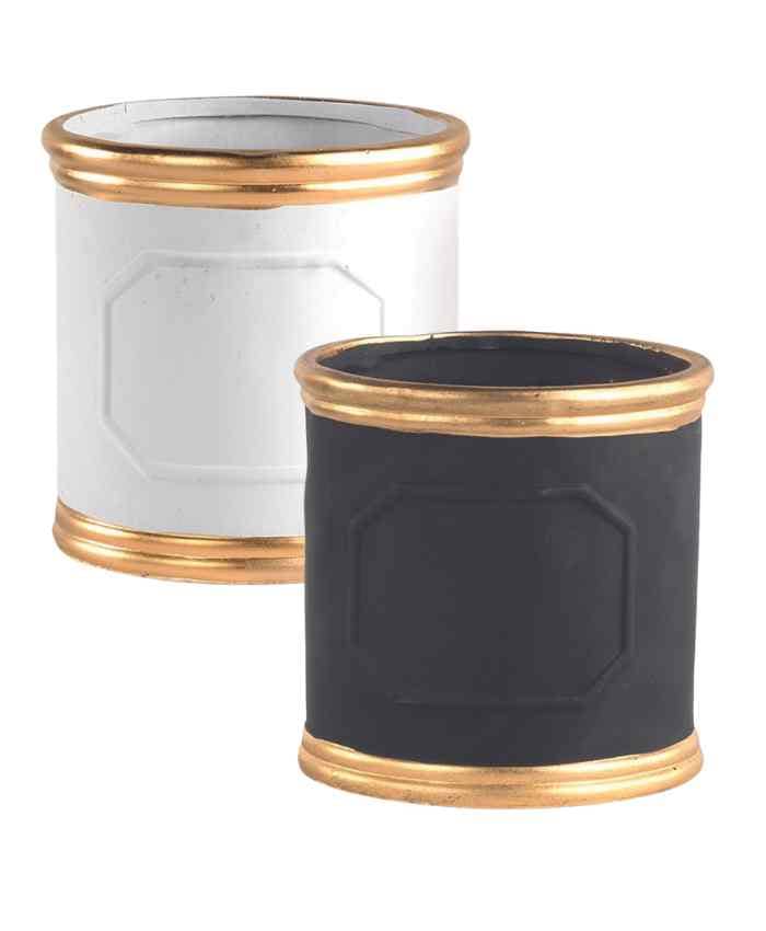 vaso-in-ceramica-orchidea-diametro-17-colori-nero-e-bianco-rifiniture-oro