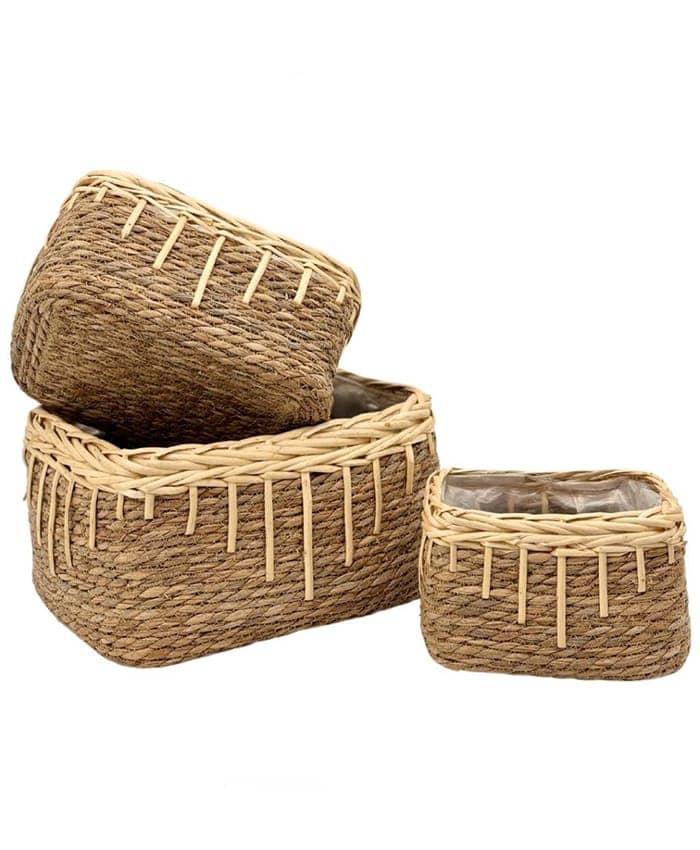 Immagine-e-commerce-Serie 3 ceste rettangolari vimini erba palustre colori naturali lunghezza 20-26-32 cm
