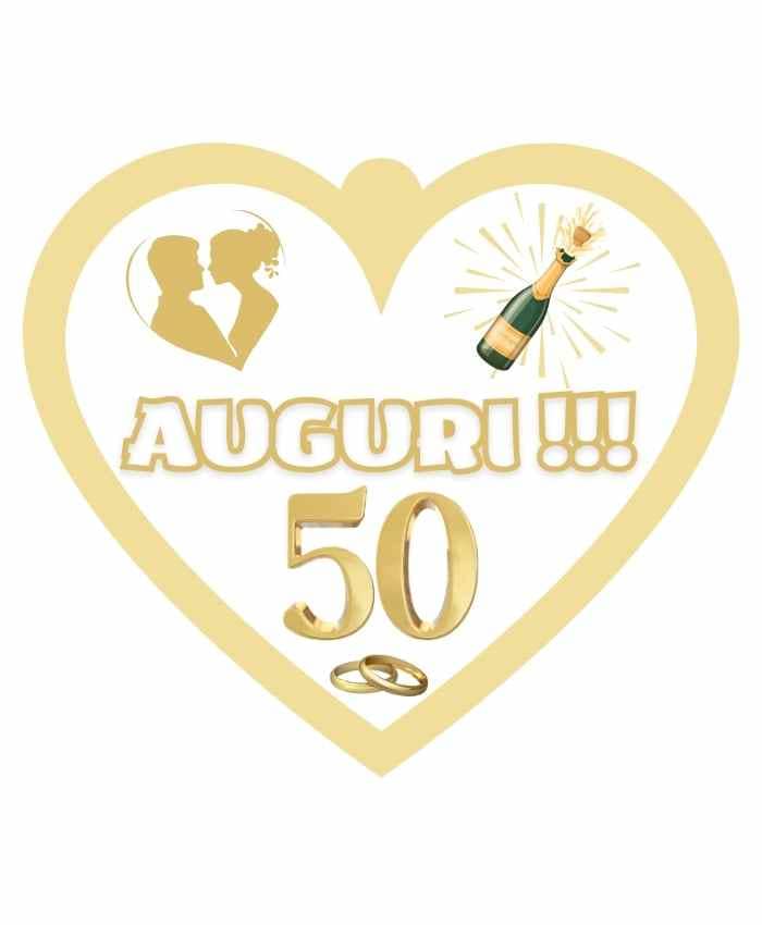 Immagine e commerce Cuoricino in forex con dedica anniversario cinquantesimo