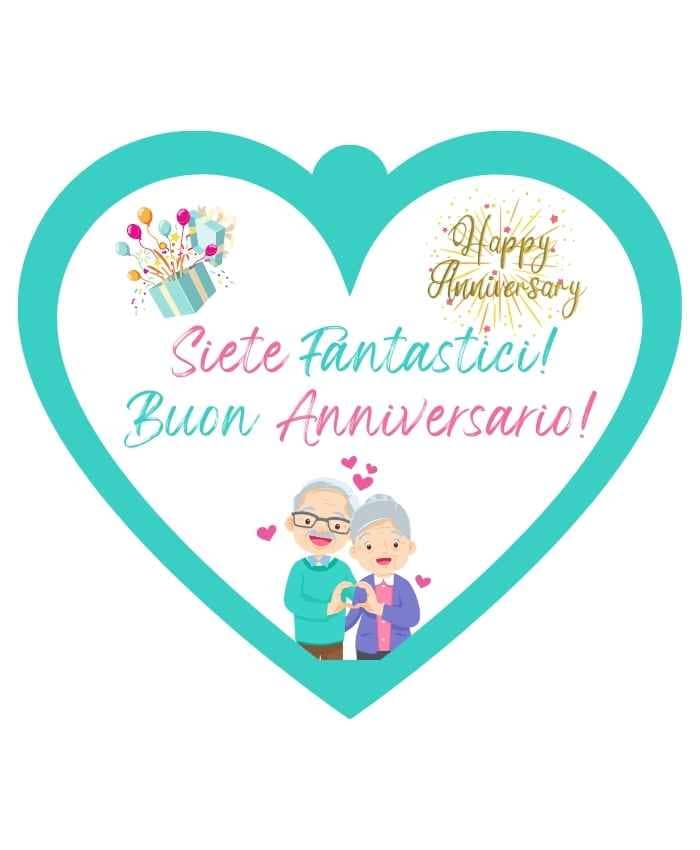 Immagine e commerce Cuoricino in forex con dedica anniversario "siete fantastici"