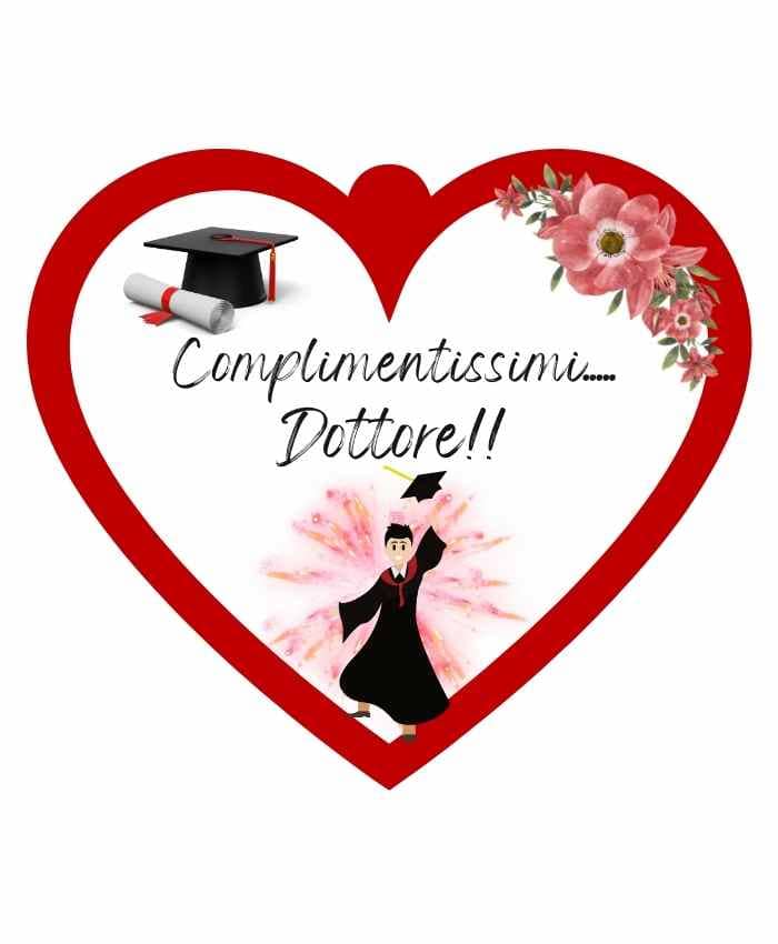 Immagine e commerce Cuoricino in forex con dedica laurea Dottoressa