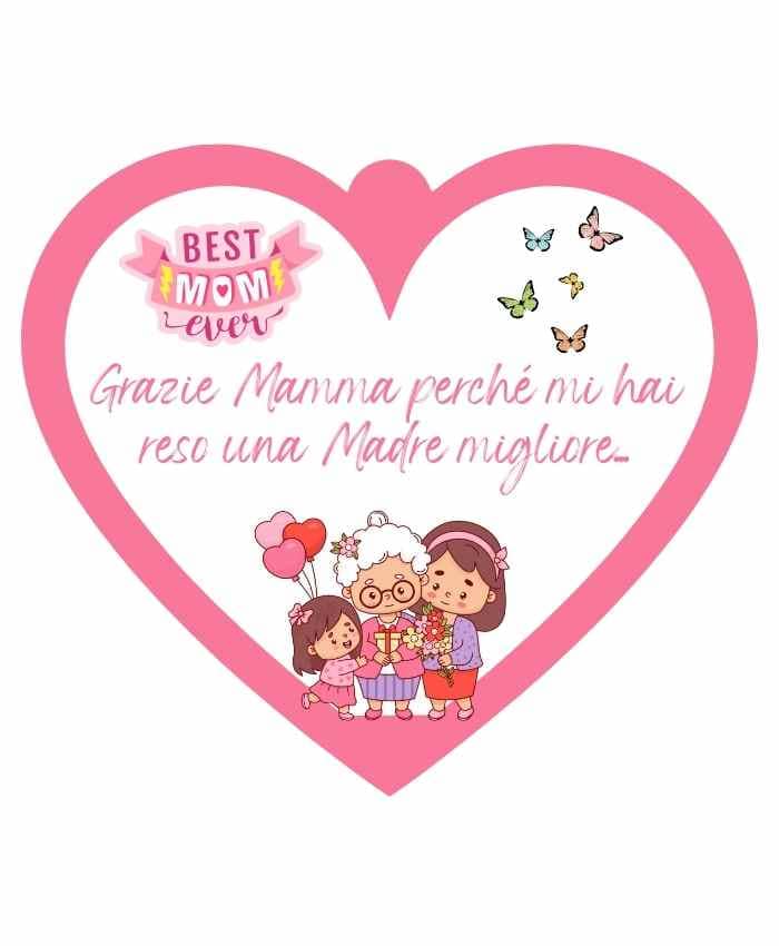 Immagine e commerce Cuoricino in forex con dedica mamma "mamma migliore"