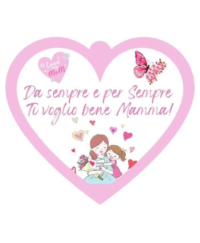 Immagine e commerce Cuoricino in forex con dedica mamma "da sempre x sempre"