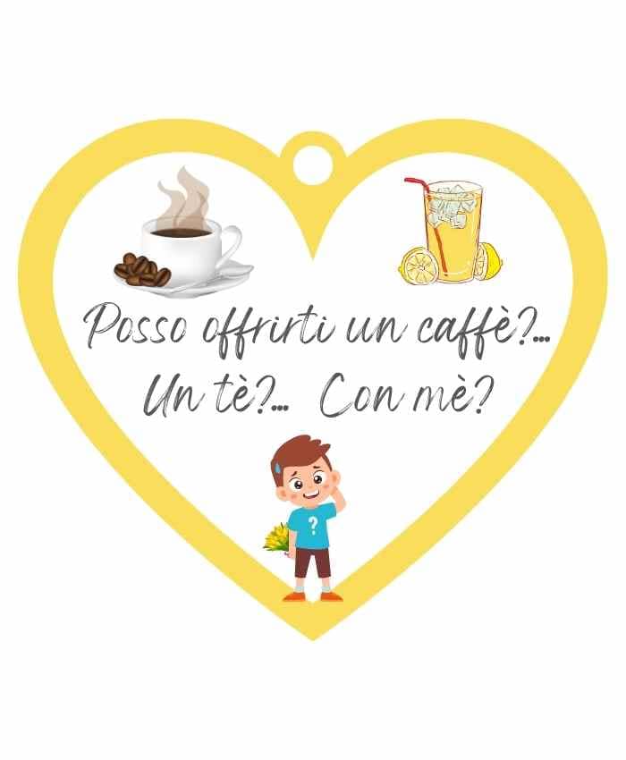 Immagine e commerce Cuoricino in forex con dedica amicizia "offrire caffè tè"