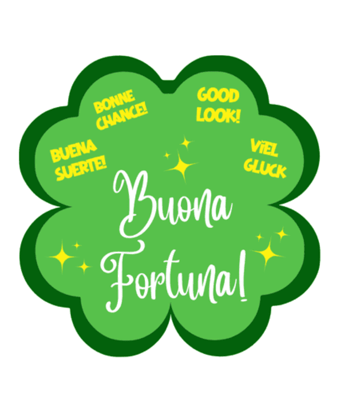 vero-250-buona-fortuna-Quadrifoglio in forex con dedica Buona Fortuna cm 10 h10