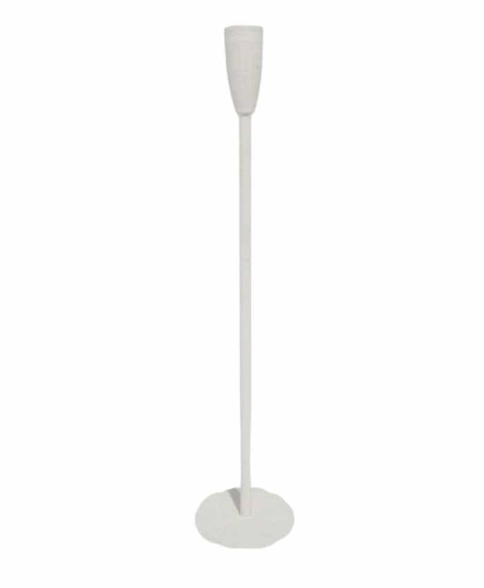 Immagine e commerce Candeliere filiforme metallo bianco cm 10 h46