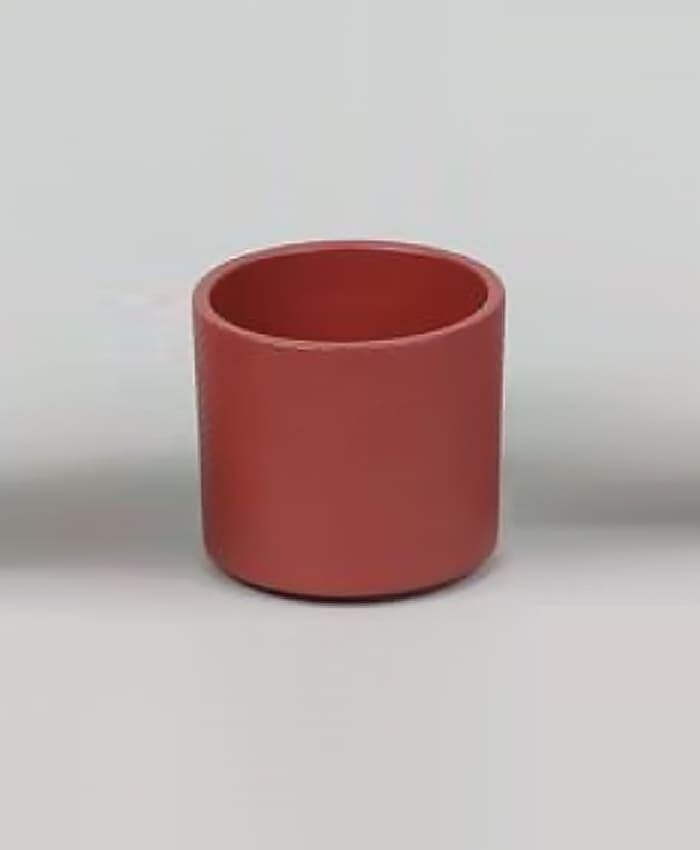 Immagine e commerce Porta vaso in ceramica decorato per orchidea cm-Rosso Mattone