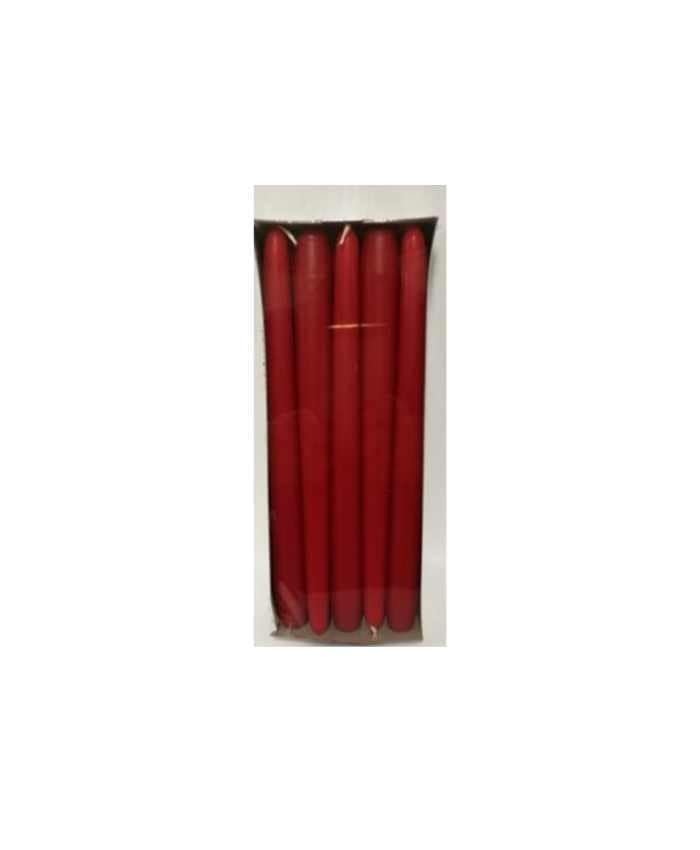 Immagine e commerce Candela conica confezione 10 pz - Rosso