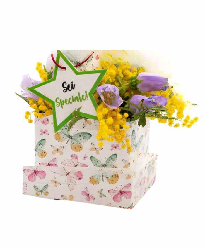Sushi Flower box con base decorativa e shopper 24x24 - immagine 5