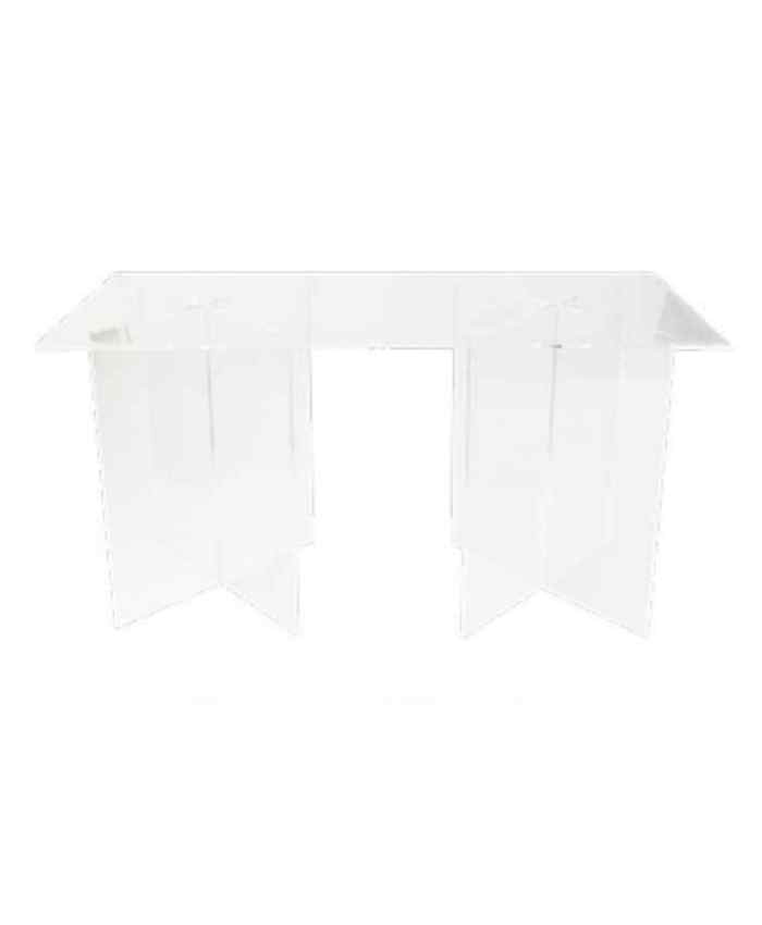 Immagine e commerce Alzata rettangolare componibile in plexiglas trasparente 5 mm di spessore cm 70x35 h70